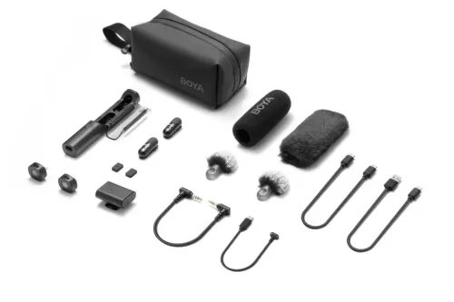 BOYAMagic-Type-CLightning35mmCameraReceiverWirelessMicrophone2TX3RXchar.Case