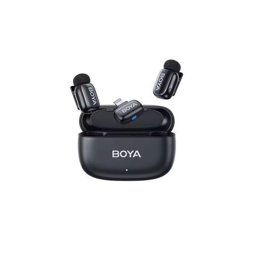 BOYAMiniiPhoneLightning-24GHz2micWirelessMicrophonewithChargingBox