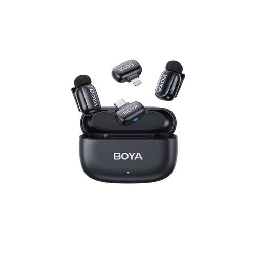 BOYAMiniiPhoneLightningType-C-24GHz2micWirelessMicrophonewithChargingBox