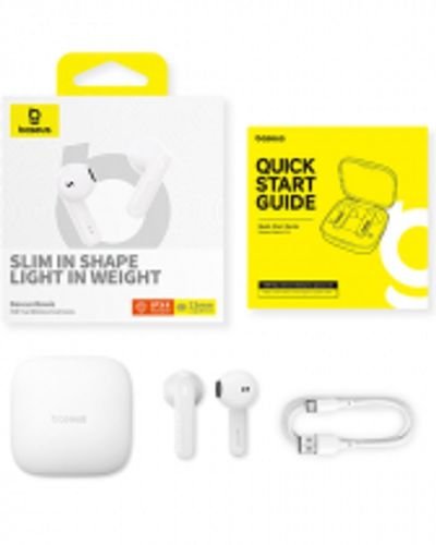 BaseusBowieE16TrueWirelessEarphonesStellarWhite