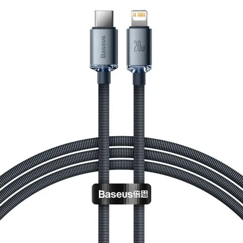 Baseus Crystal Shine Series Cable Type-C to Lightning 20W 1.2m Black