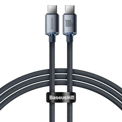 Baseus Crystal Shine Series PD Cable Type-C to Type-C 100W 1.2m Black
