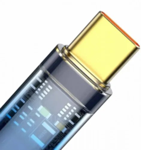 Baseus Explorer Series Auto Power-Off Fast Charging Data Cable USB to Type-C 100W 1m Blue