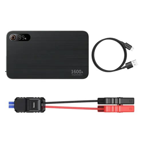 BaseusSuperEnergyPro1600ACarJumpStarterClusterBlack