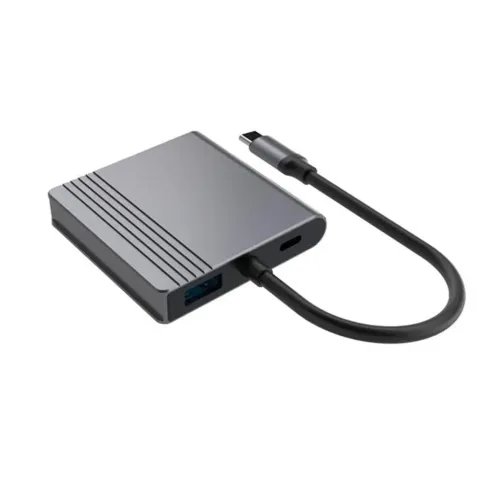 CABLEXPERTTYPE-C3IN1MULTI-PORTADAPTERUSBPORTHDMIPDSPACEGREY