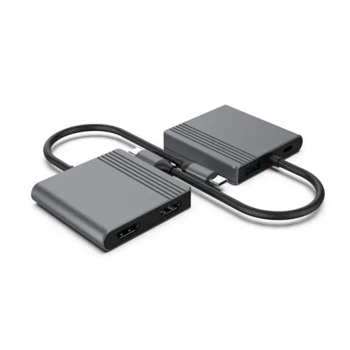 CABLEXPERTTYPE-C3IN1MULTI-PORTADAPTERUSBPORTHDMIPDSPACEGREY