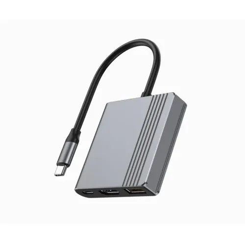 CABLEXPERTTYPE-C3IN1MULTI-PORTADAPTERUSBPORTHDMITYPE-CVIDEOSPACEGREY