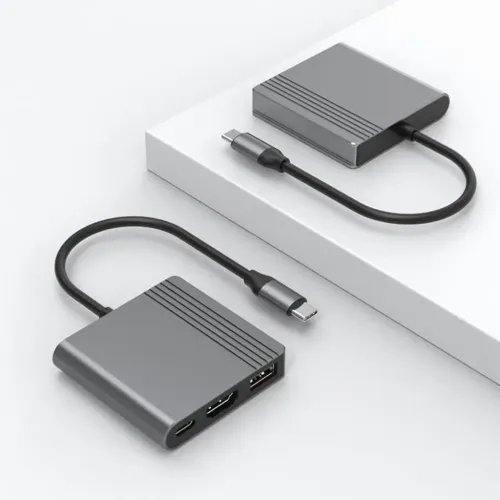 CABLEXPERTTYPE-C3IN1MULTI-PORTADAPTERUSBPORTHDMITYPE-CVIDEOSPACEGREY
