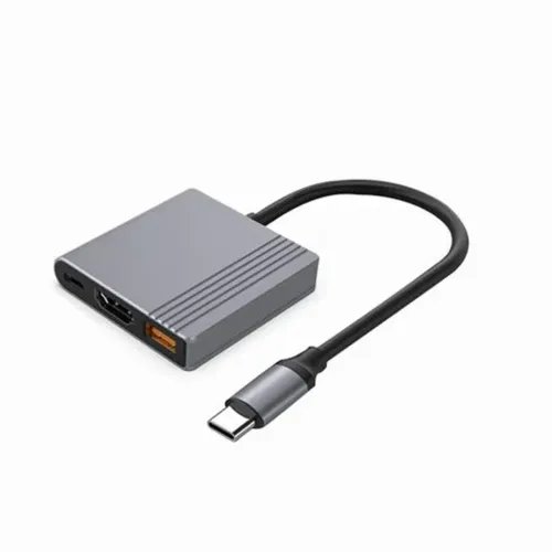 CABLEXPERTTYPE-C3IN1MULTI-PORTADAPTERUSBPORTHDMITYPE-CVIDEOSPACEGREY