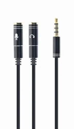 CABLEXPERT 35mm AUDIO MICROPHONE ADAPTER CABLE 02m METAL CONNECTORS