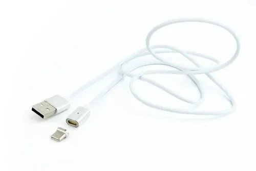 CABLEXPERT 3-in-1 MAGNETIC CABLE 1M TYPE-C - MICRO USB - LIGHTNING RETAIL PACK SILVER
