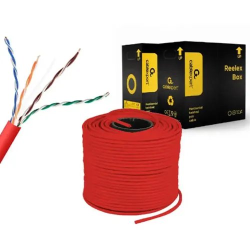 CABLEXPERT CAT5e UTP LAN CABLE CCA SOLID 305M RED