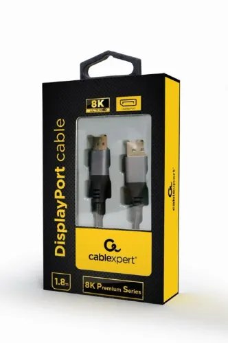 CABLEXPERT DISPLAYPORT CABLE 8K PREMIUM SERIES 18M RETAIL PACK