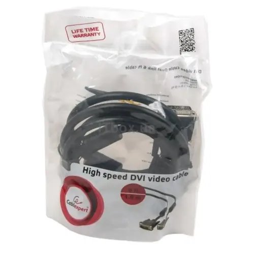 CABLEXPERT DVI VIDEO CABLE DUAL LINK BLACK 18m