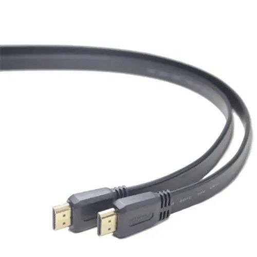 CABLEXPERT HIGH SPEED HDMI FLAT CABLE WITH ETHERNET 18M BLACK