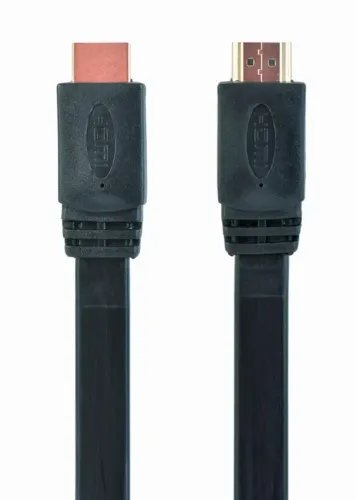 CABLEXPERT HIGH SPEED HDMI FLAT CABLE WITH ETHERNET 3M BLACK