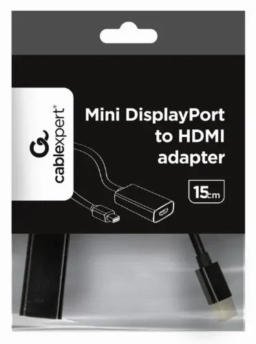 CABLEXPERT MINI DISPLAYPORT TO HDMI ADAPTER CABLE BLACK