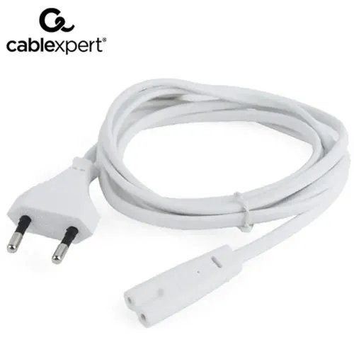CABLEXPERT POWER CORD EU INPUT 2PIN PLUG WHITE 18M