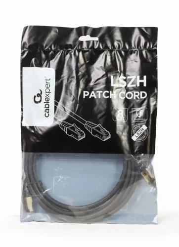 CABLEXPERT SFTP CAT. 8 LSZH PATCH CORD BLACK 10M