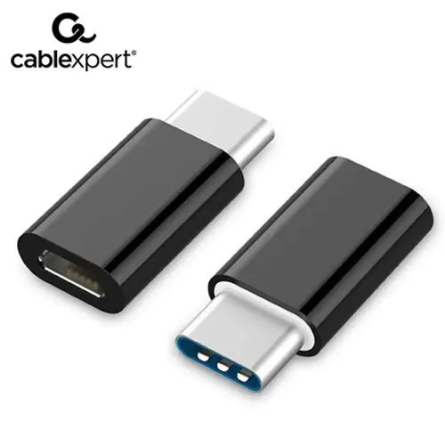 CABLEXPERT USB20 TYPE-C ADAPTER CMMICRO USB-F BLACK