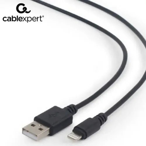 CABLEXPERT USB TO LIGHTNING SYNC AND CHARGING CABLE BLACK 3M