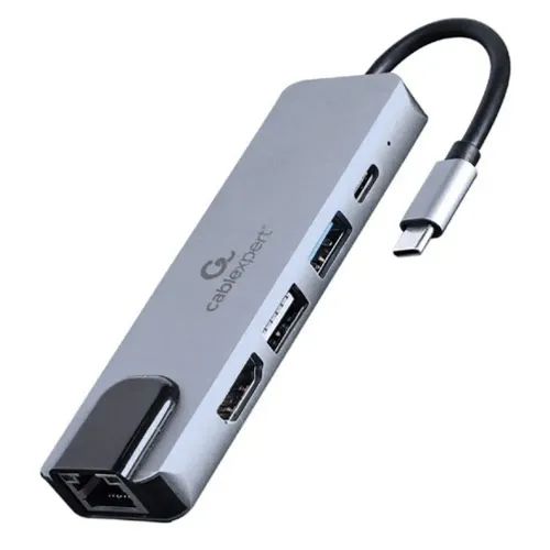 CABLEXPERT USB TYPE-C 5IN1 MULTI-PORT ADAPTER HUBHDMIPDLAN