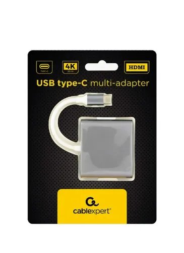 CABLEXPERT USB TYPE-C MULTI-ADAPTER SPACE GREY