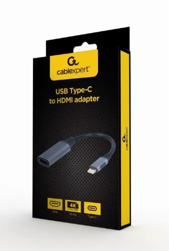 CABLEXPERT USB TYPE-C TO HDMI DISPLAY ADAPTER SPACE GREY RETAIL PACK