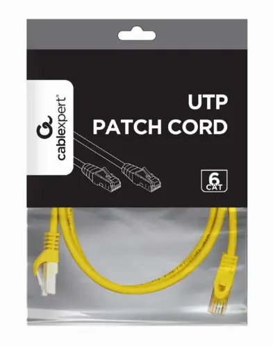 CABLEXPERT UTP CAT6 PATCH CORD 2M YELLOW