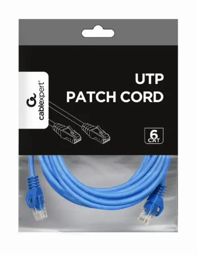 CABLEXPERT UTP CAT6 PATCH CORD 3M BLUE