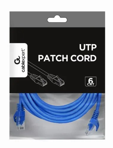 CABLEXPERT UTP CAT6 PATCH CORD 5M BLUE