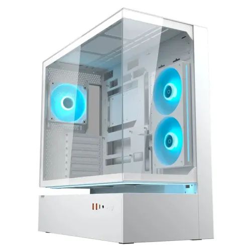 CC-COUGARCaseCFV235TemperedGlassMiddleATXWhite1x240mm1x120mmARGBfanspreinstalled