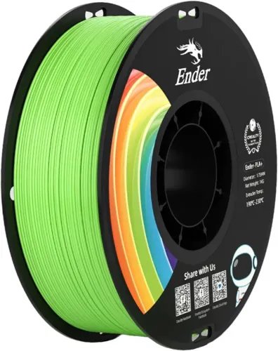 CREALITYEN-PLAGreenEnder3DPrinterFilamentStrength34MPABend77MPa1kgSpool1.75