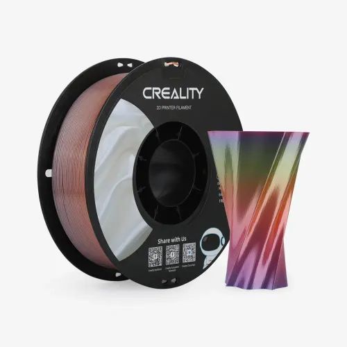 CREALITY CR-PLA Silk Rainbow, 3D Printer Filament Glossy, 1 kg Spool,1.75 mm