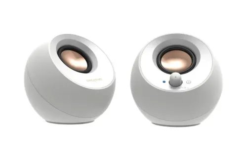 CREATIVESpeakerWireless2.0PebbleV3White