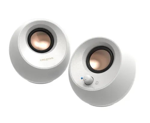 CREATIVESpeakerWireless2.0PebbleV3White