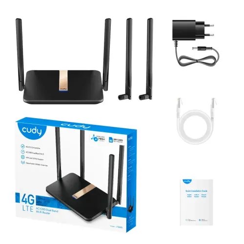 CUDY4GRouterLT500DAC1200withDetachableAntennas