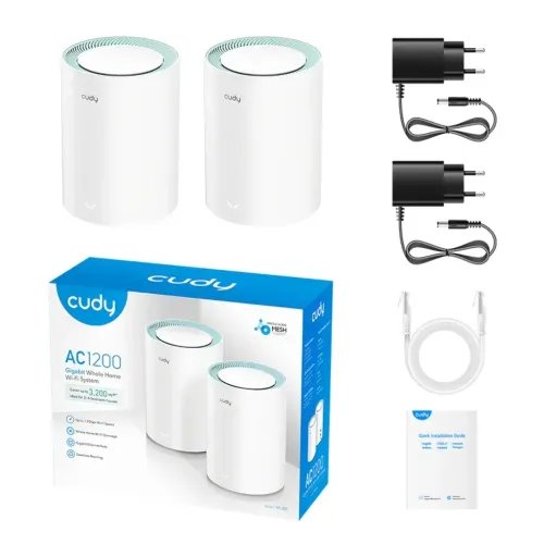 CUDYMeshWi-FiSystemM1300AC1200Gigabit2Pack