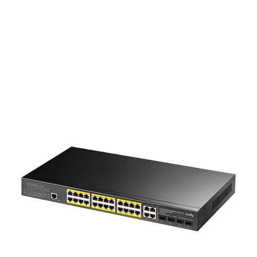 CUDYSwitchGS2028PS424-GbEPoEL2Managedwith4GigabitComboPorts