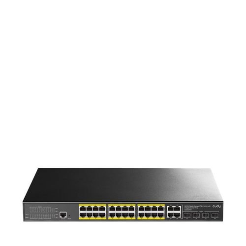 CUDYSwitchGS2028PS424-GbEPoEL2Managedwith4GigabitComboPorts