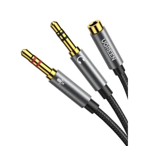 Cable Audio 2x3.5mm M3.5mm F 0.28m UGREEN AV140 20899