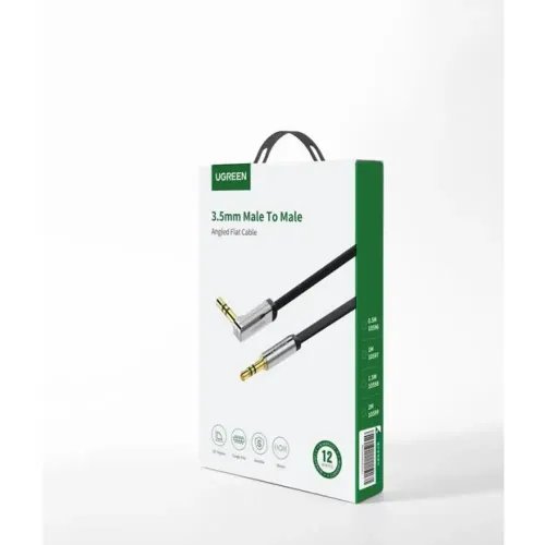 Cable Audio 3.5mm MM Angled Flat 2m UGREEN AV119 10599