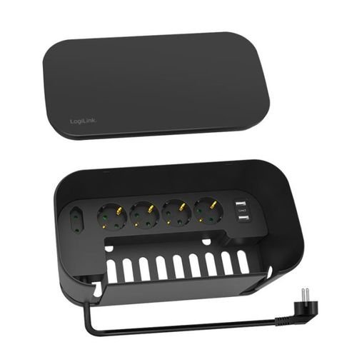 Cableboxwith5-waysocketstripLogilinkLPS282Ublack