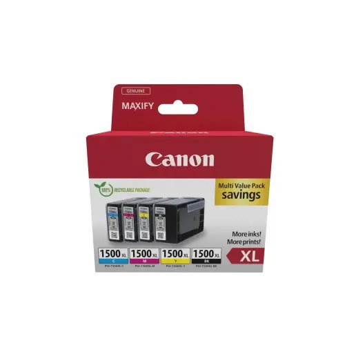 CanonInkjetPGI-1500XLCMYKMultipack9182B010CANPGI1500XLMP