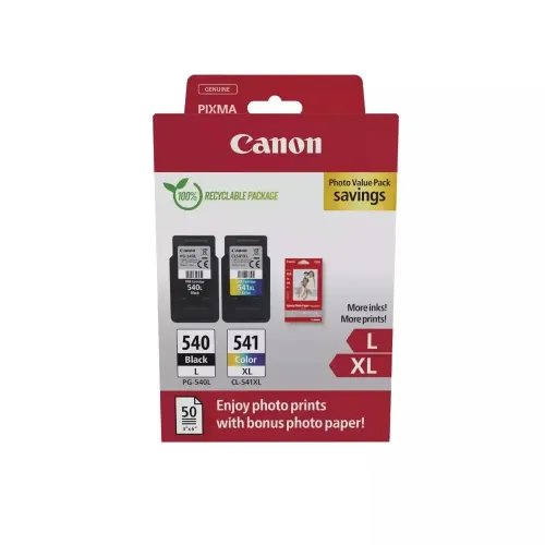 Canon Inkjet PG-540LCL-541XL Ph.Value Pack 5224B012 CANPG-540LPVP