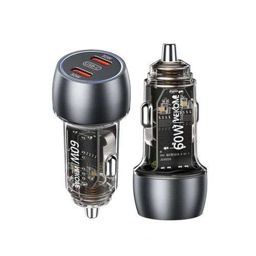 CarChargerWK60WDualPDBlackWP-C54