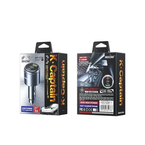 CarChargerWK95WDualPDUSBQCBlueWP-C58