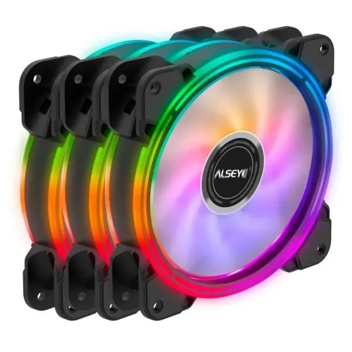 CaseCooler12cmRGB-Fanx3kitAlseyeHALO4.0