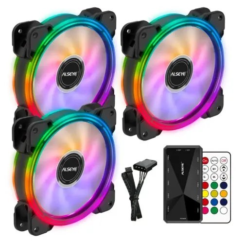 CaseCooler12cmRGB-Fanx3kitAlseyeHALO4.0