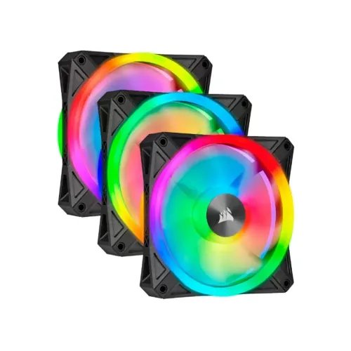 CaseFanCORSAIRQL120RGBQuadLightLoopTriplePackwithLightingNodeCore
